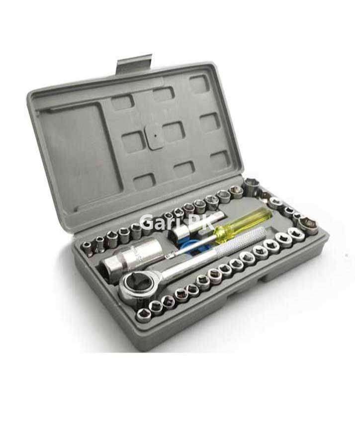 Aiwa 40 Piece Toolkit Tool Kit Combination Socket Ratchet Wrench Set