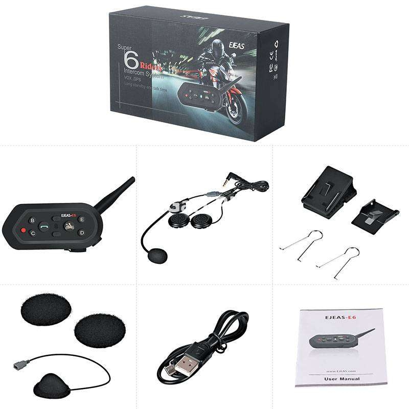 Ejeas E6 Motorcycle Helmet Interphone Bluetooth Helmets 2023 Helmets Bike Spare Part in Karachi