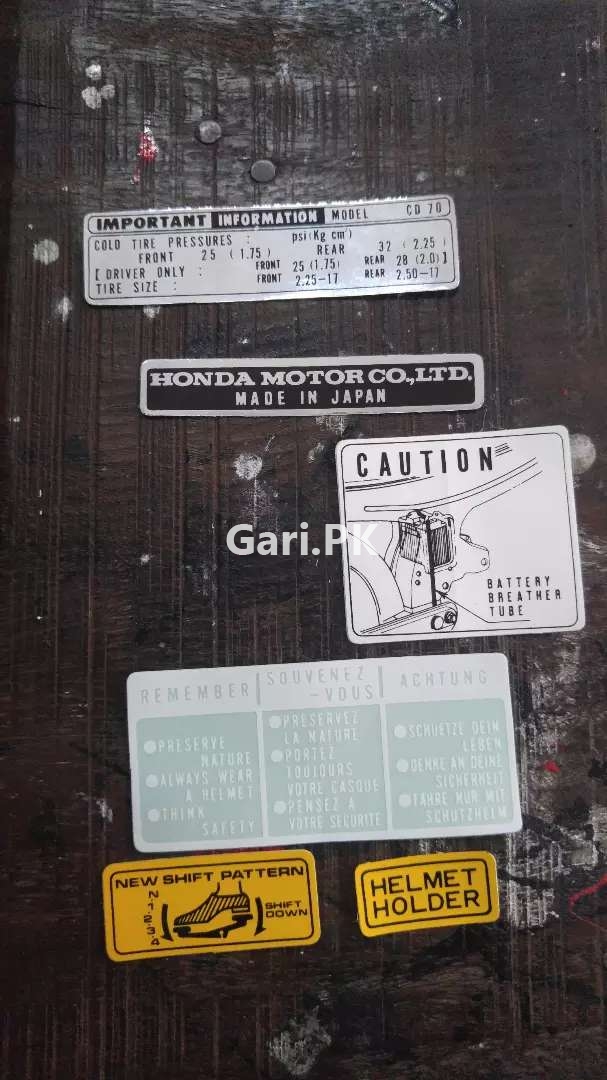 honda cd 70 new sticker