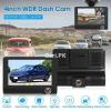 Car Dash Camera With 3 Cameras Lcd