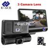 Tripple Camera Car Dvr Dash Camera With Lcd Display Screen