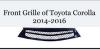 Toyota Corolla Front Grille Gt Grills