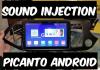 Kia Picanto Android Head Unit Panel LEDs