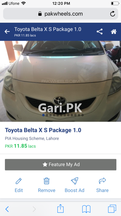 Toyota Belta X S Package 1.0 2009