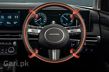 Hyundai Tucson Hybrid 2025 Interior 3-Spoke Leather Heated Steering Wheel Hyundai Tucson Hybrid 2025 Interior 3-Spoke Leather Heated Steering Wheel