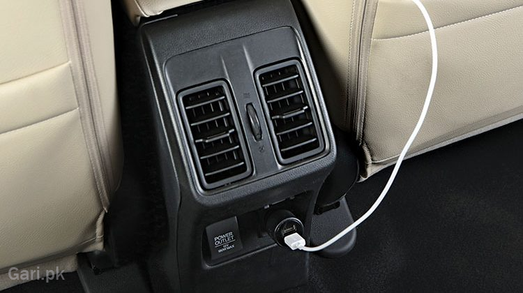 Honda City 2025 Interior Rear Accessory Sockets Honda City 2025 Interior Rear Accessory Sockets