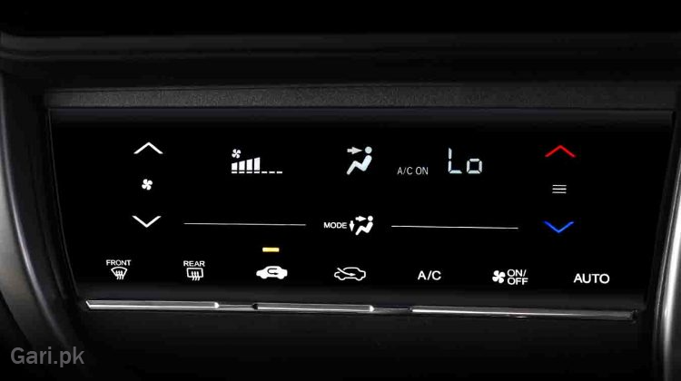 Honda City 2025 Interior Auto AC with Touch Control Panel Honda City 2025 Interior Auto AC with Touch Control Panel