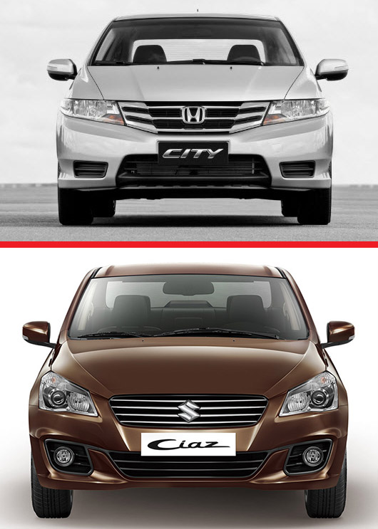 Honda City vs Suzuki Ciaz Battle of Urban Sedans