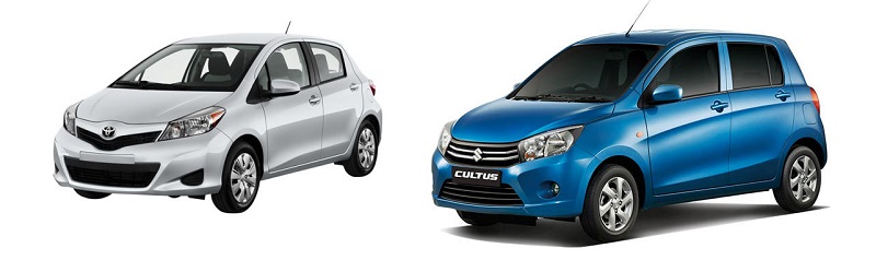 Toyota Vitz 1000 CC vs Suzuki Cultus