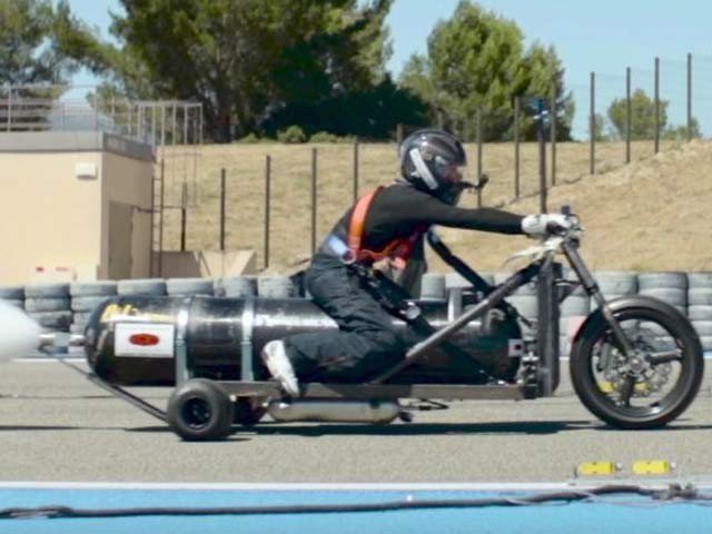 Motorcycle with Water Rocket