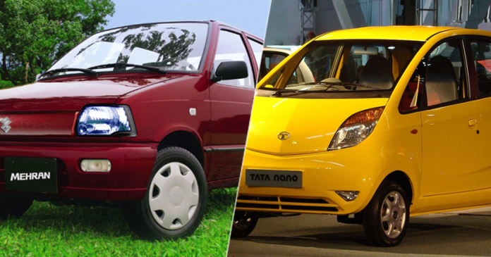 Tata Nano and Suzuki Mehran