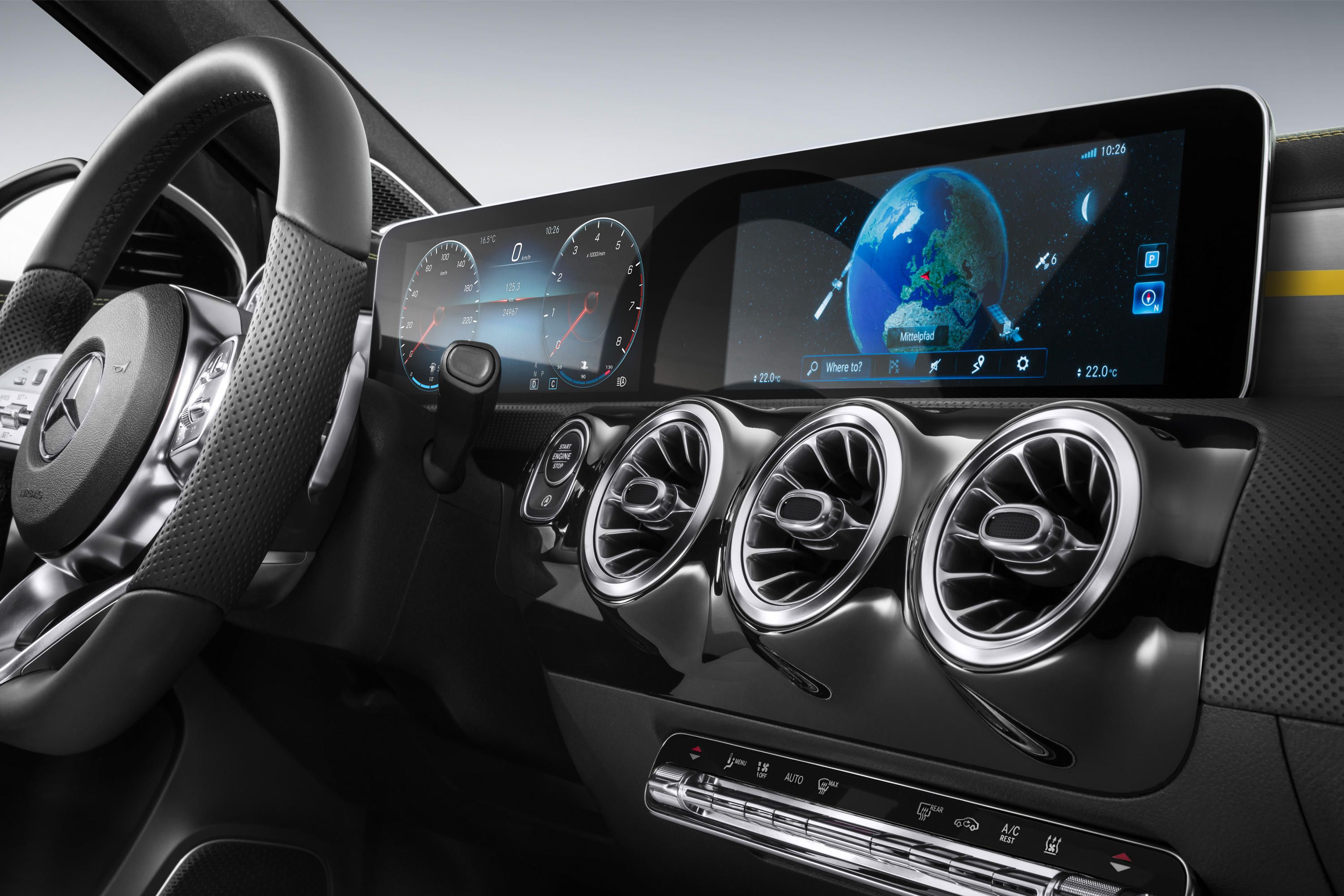 AI Infotainment System Mercedes with 3D Capabilities