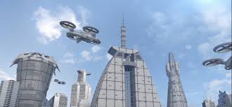 Parking Area for Flying Cars on Buildings