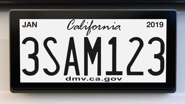 Digital Number Plates for Cars in USA