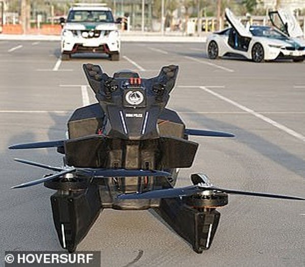 Dubai Police Training on Flying Bikes