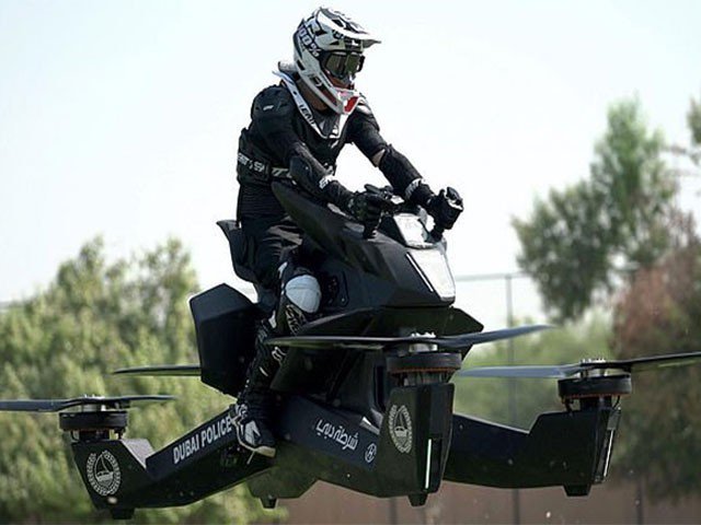 Dubai Police Training on Flying Bikes