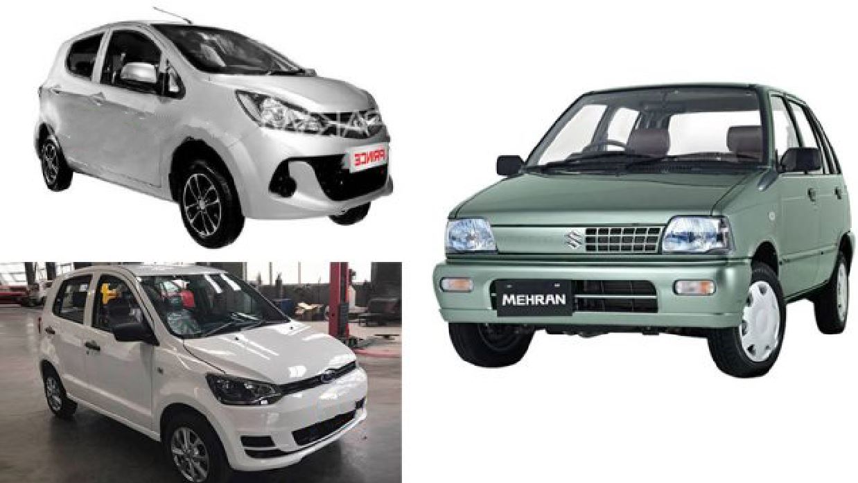 Comparison Among Suzuki Mehran, United Bravo & Prince Pe