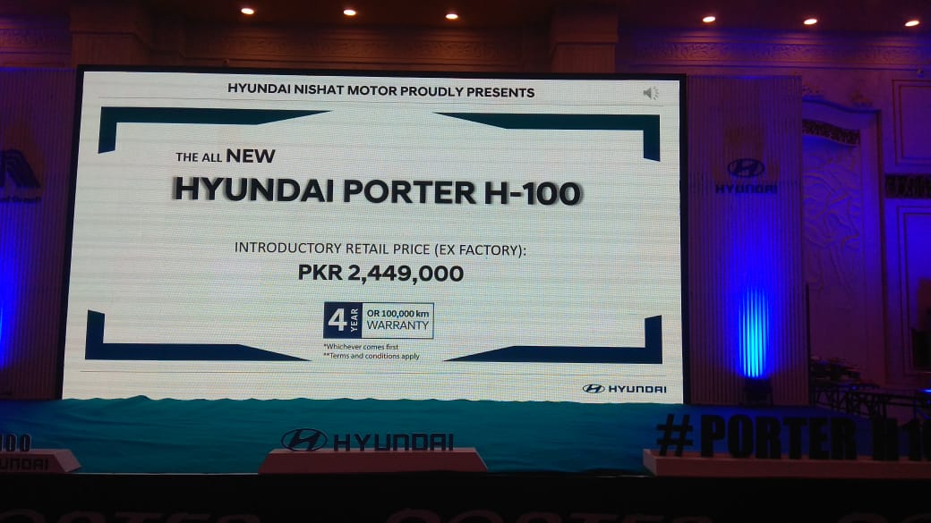 Hyundai Nishat Launched Porter H-100 Pickup in Pakistan