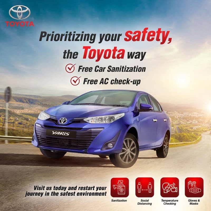 Toyota Limited Time Free Offer for Customers