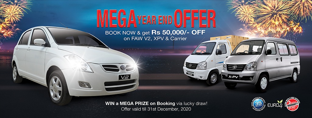 FAW Launches Mega Year End Offer On Its Cars