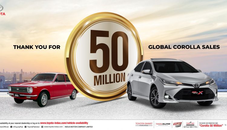 Sales of Toyota Corolla Over 50 Million Across the World