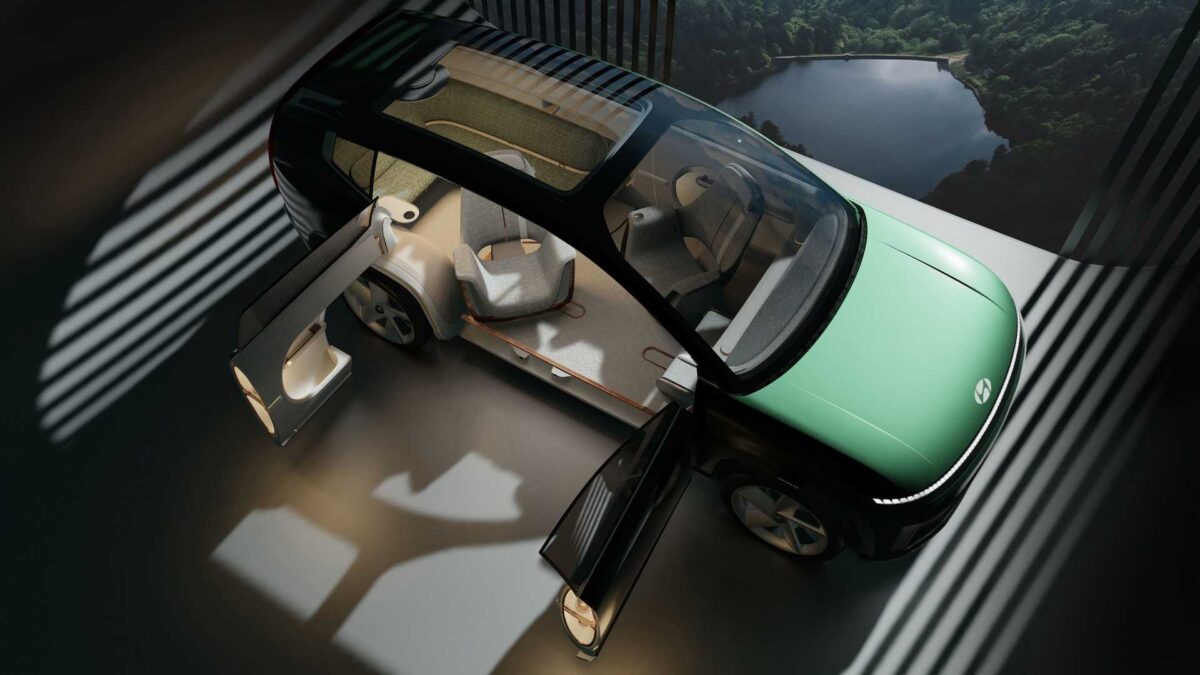 Hyundai Exhibits Futuristic Electric SUV Vehicle Hyundai Exhibits Futuristic Electric SUV Vehicle