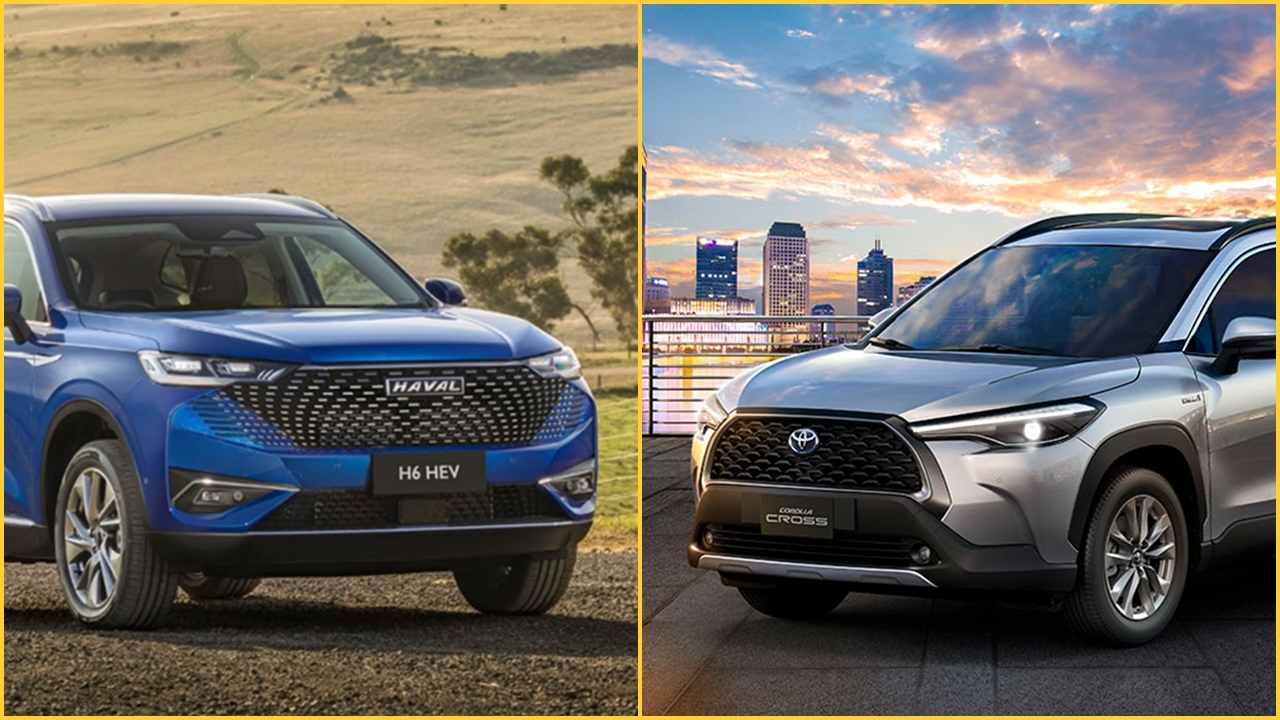 Hybrid Faceoff between Haval H6 HEV Vs. Corolla Cross