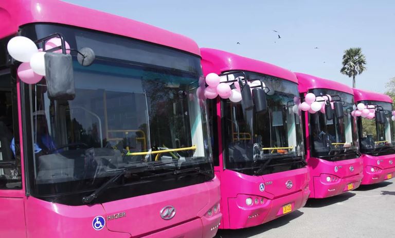 Pink Bus Service Starts for Women in Islamabad