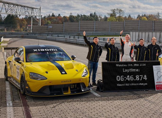 Xiaomi SU7 Ultra Breaks EV Speed Record at Nürburgring