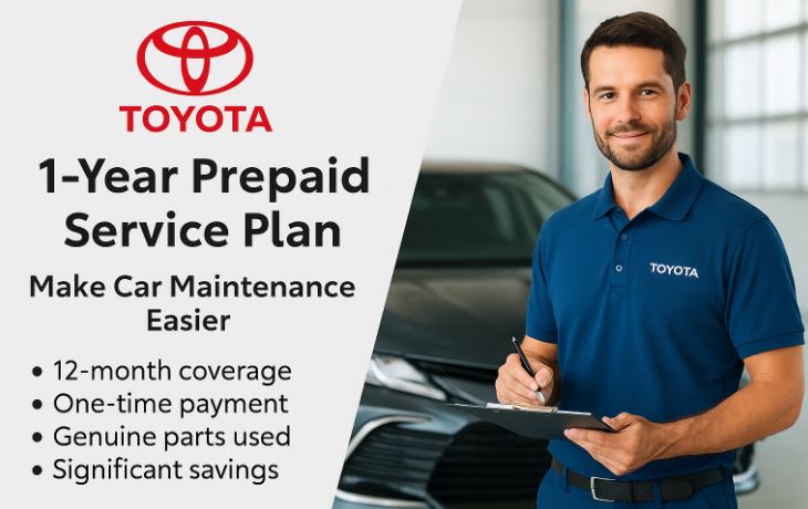 Toyota Owners Get 1-Year Service with One Payment
