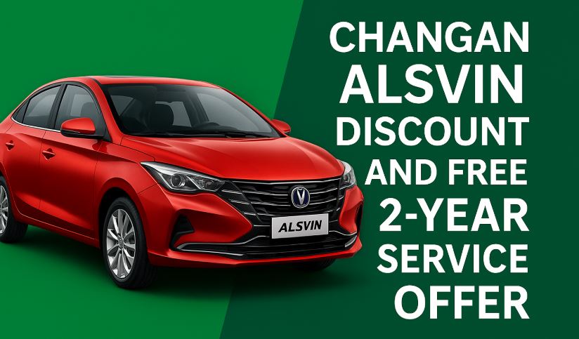 Changan Alsvin Big Discount and Free 2-Year Service Offer