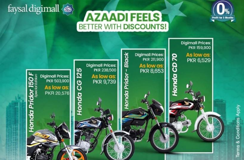 Honda Celebrates Azadi with Exclusive Bike Discount Offers