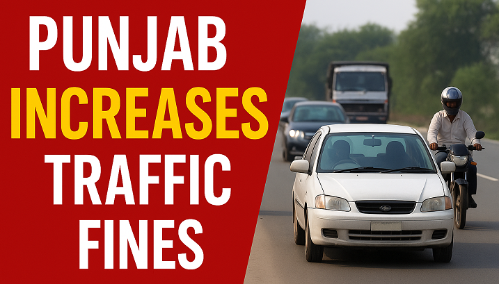 New Traffic Fine Rates Introduced by Punjab Authorities