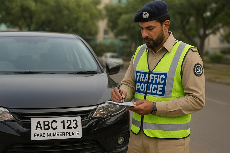 Traffic Police Launch Crackdown on Fake Number Plates