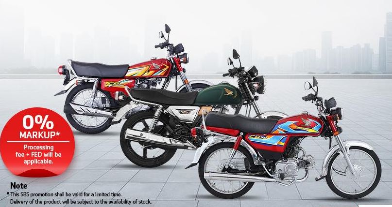 Get Your Favorite Honda Bike On Zero Markup Installments