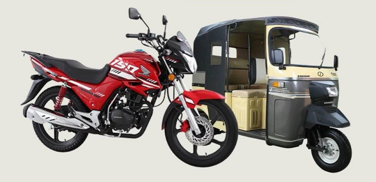 Motorcycle and Rickshaw Sales Rise Across Pakistan - Details