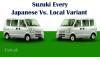 Suzuki Every: Local vs. Japanese Variant Comparison