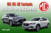 Get All MG HS Variants on Easy Installments Plans