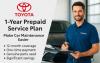 Toyota Owners Get 1-Year Service with One Payment 